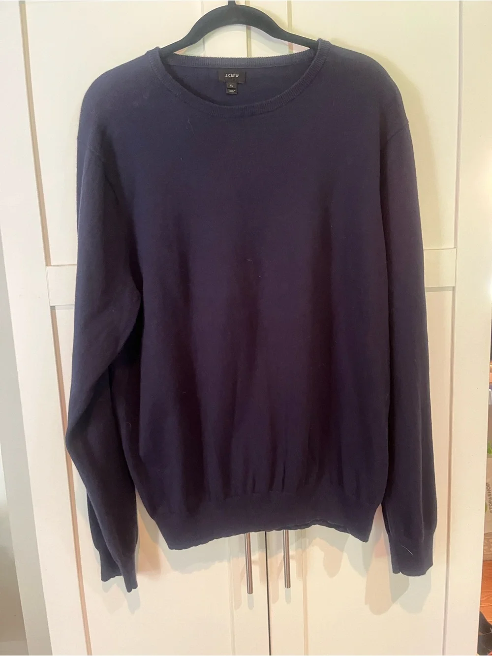 J. Crew Men's Dark Navy Crewneck Sweater